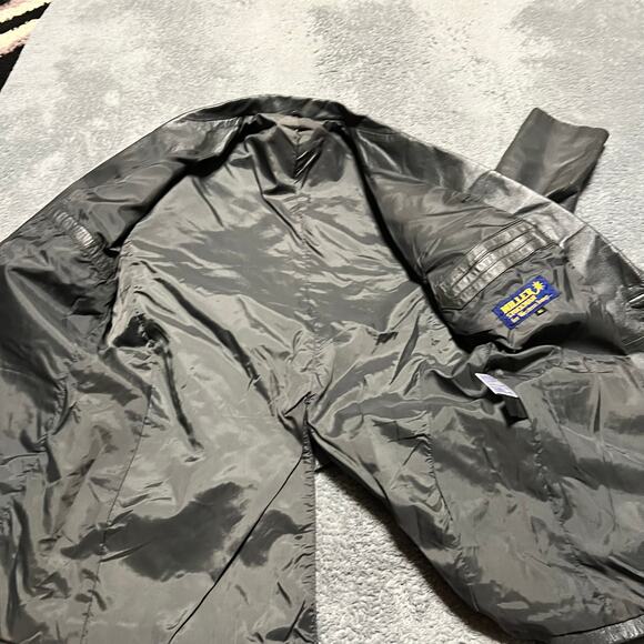 VTG Miller Stockman Western Blazer Mens 40 Gray Leather 2 Button Single Vent - Picture 5 of 12